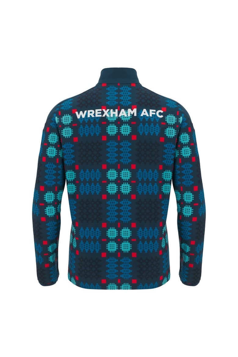 Men's  Blue Wrexham Warm-Up Quarter-Zip Pullover, Alternate, color, Blue