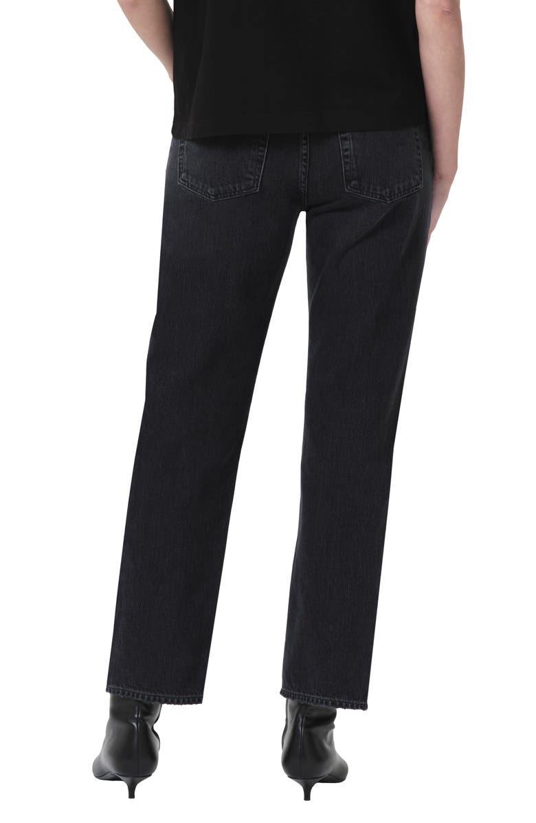 AGOLDE Valen High Waist Organic Cotton Ankle Straight Leg Jeans, Alternate, color, 