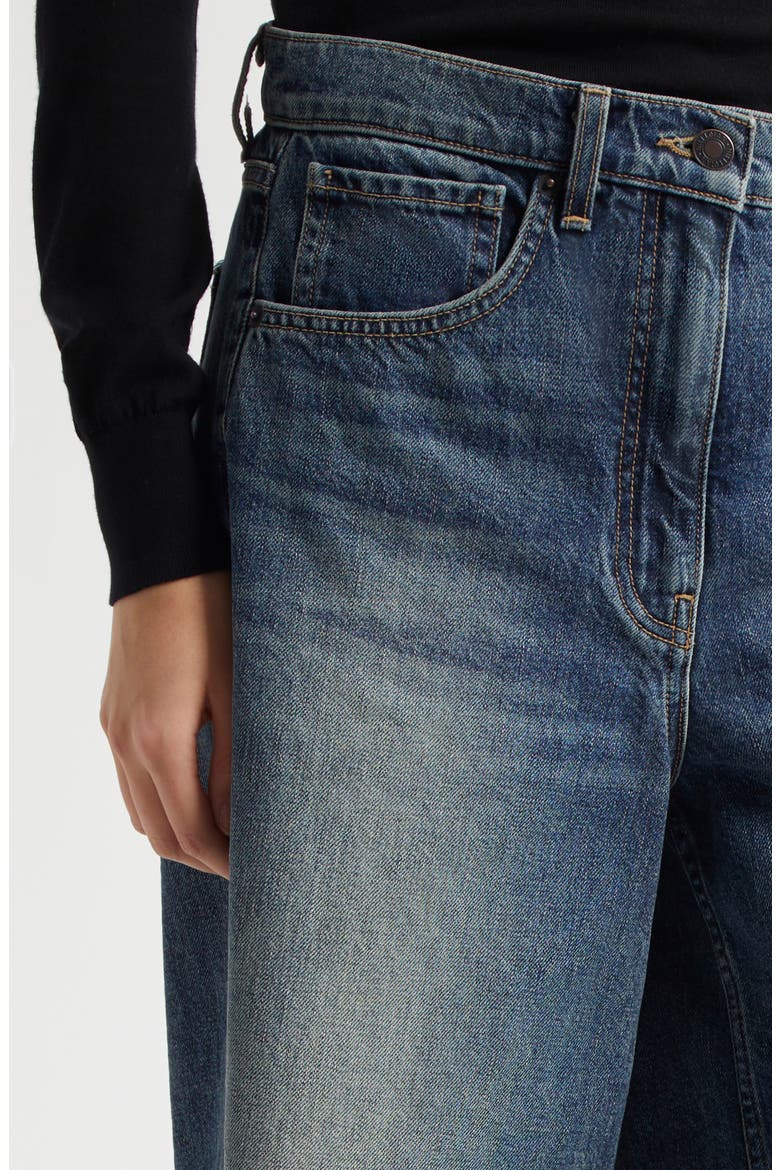 Alona Frayed Denim Bermuda Shorts, Alternate, color, SIMON WASH