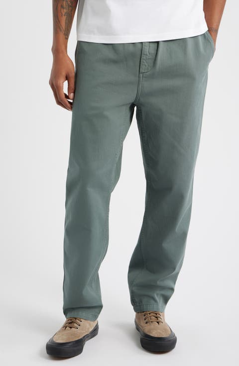 Flint Straight Leg Twill Pants