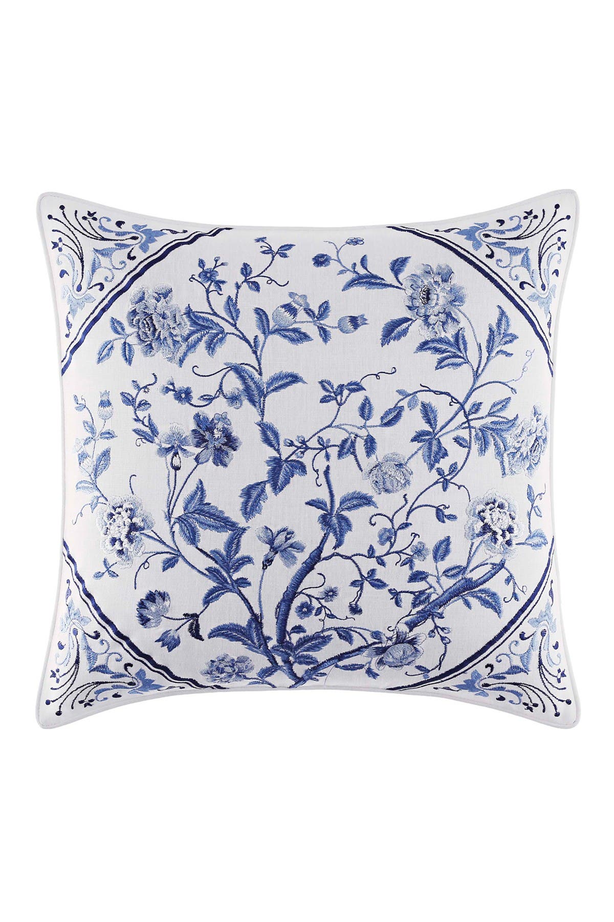 Laura Ashley Embroidered Decorative Pillow