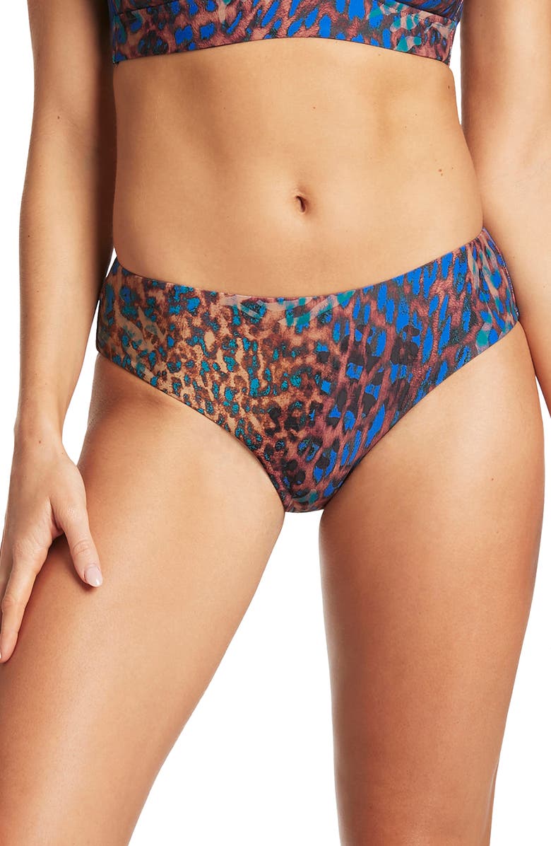 Sea Level Mid Bikini Bottoms, Main, color, 