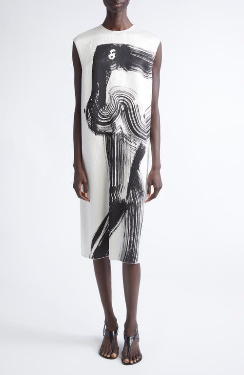 FFORME Dani Paint Print Hammered Satin in Cream  product