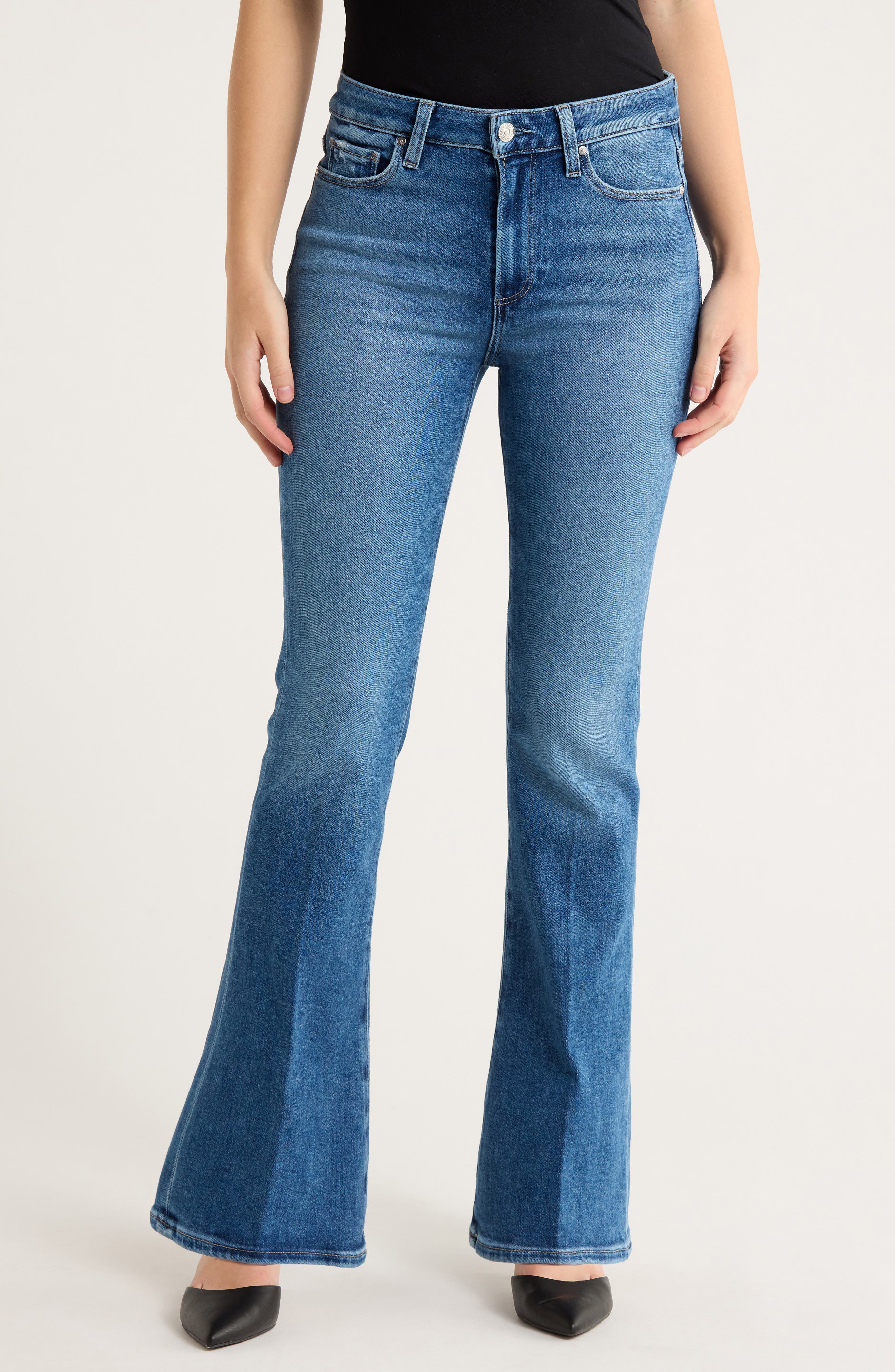 PAIGE Laurel Canyon High Waist Bootcut Jeans