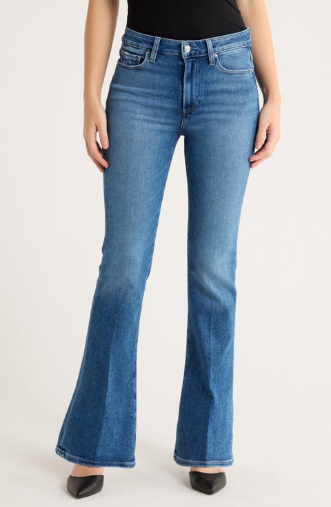 Laurel Canyon High Waist Bootcut Jeans (Bookshelf)