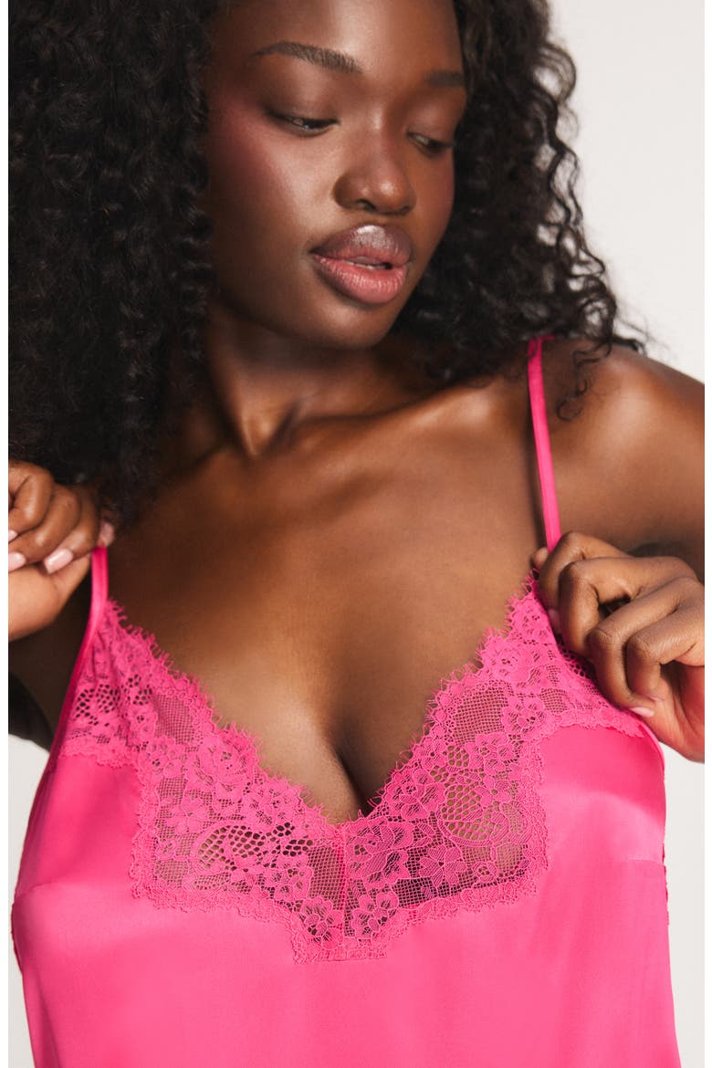 Nite Shade Sleep Chemise, Alternate, color, HOT AND HEAVY PINK