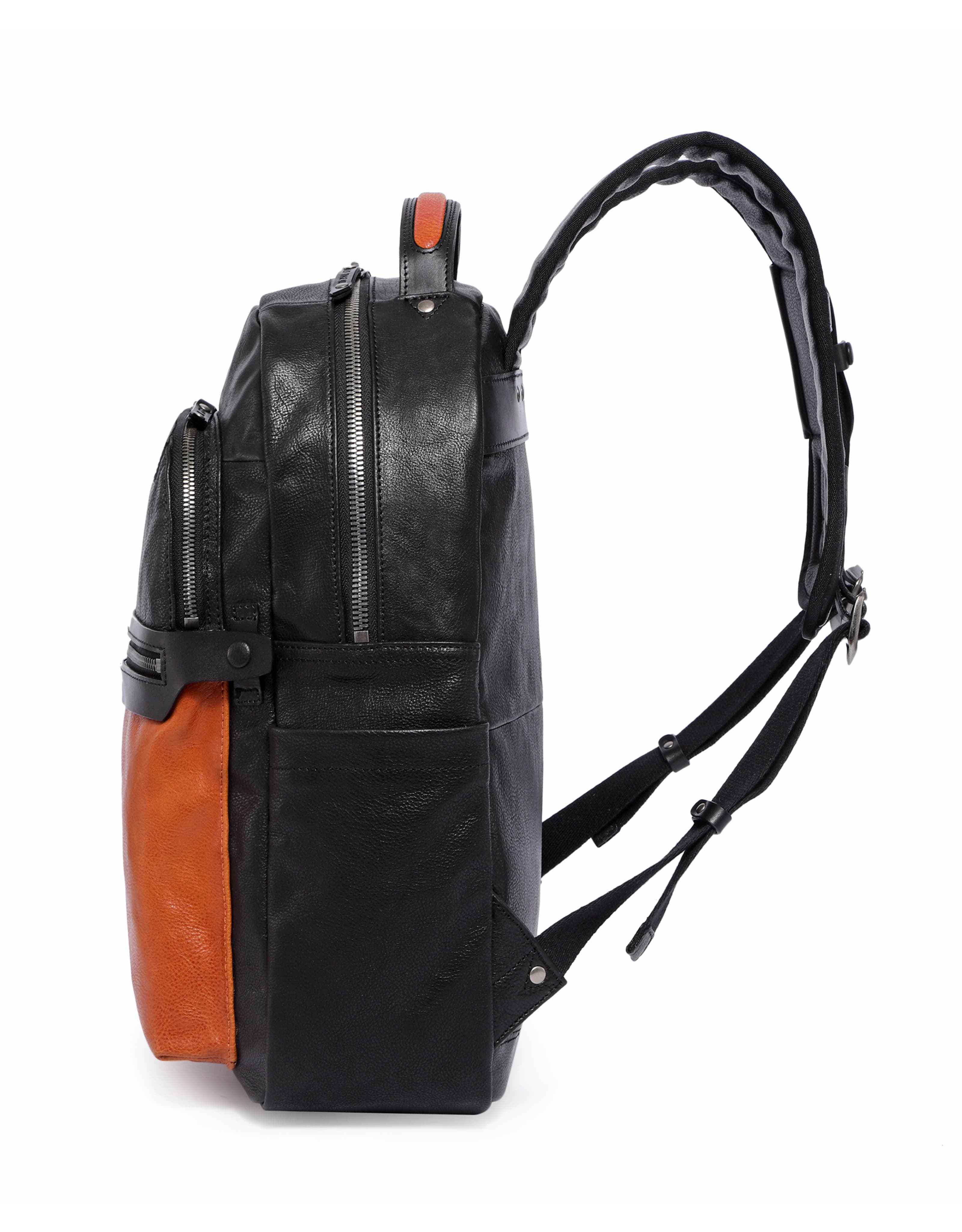 Moonlight Genuine Leather Organized Commuter Backpack, Alternate, color, Cognac