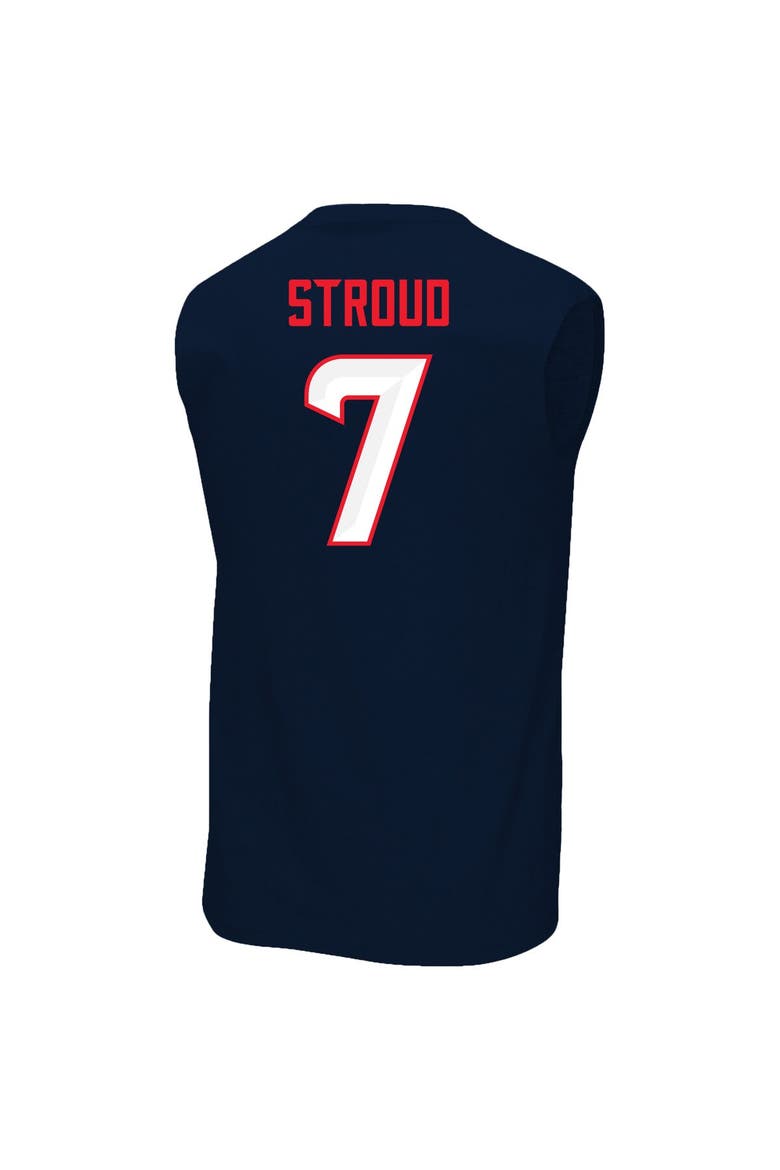 Men's Fanatics C.J. Stroud Navy Houston Texans Big & Tall Muscle Tank Top, Alternate, color, Navy