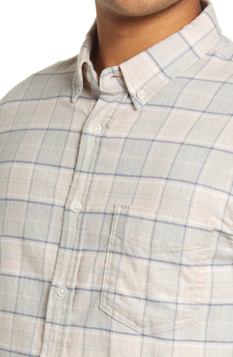 Rails Reid Plaid Stretch Cotton Button-Down Shirt, Alternate, color, 