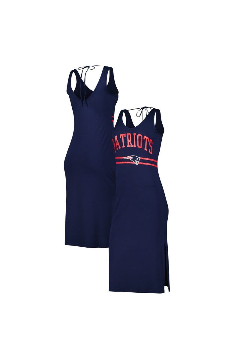G-III 4HER BY CARL BANKS Women's G-III 4Her by Carl Banks Navy New England Patriots Training V-Neck Maxi Dress, Main, color, Navy