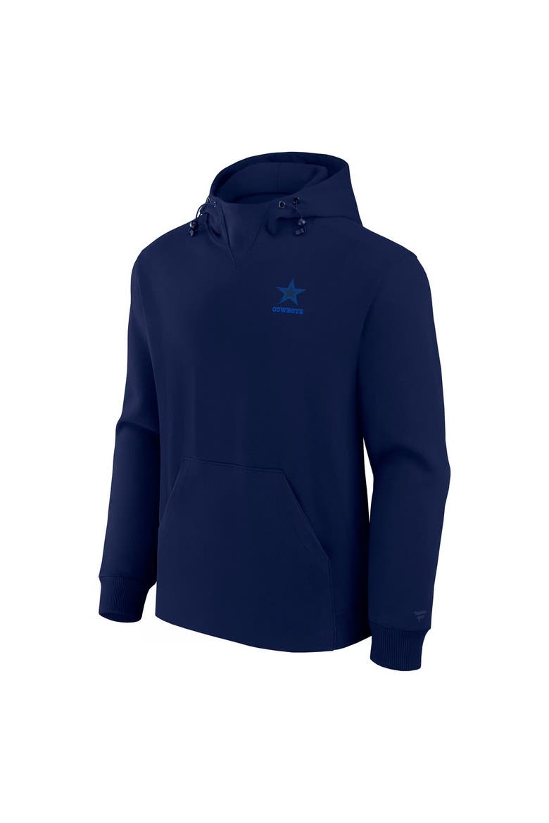 Unisex Fanatics Navy Dallas Cowboys Front Office Tonal Tri-Blend Pullover Hoodie, Alternate, color, Navy