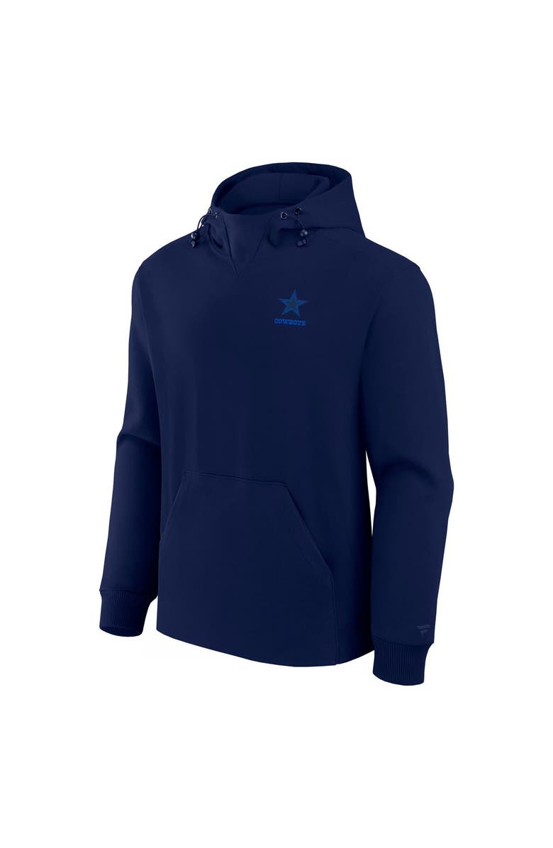 FANATICS Unisex Fanatics Navy Dallas Cowboys Front Office Tonal Tri-Blend Pullover Hoodie, Alternate, color, Navy
