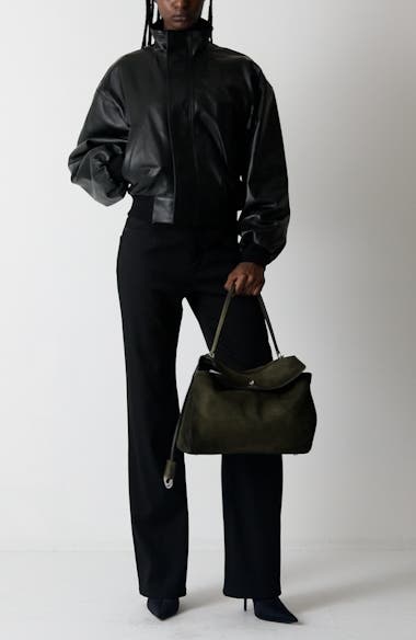 Balenciaga Straight Fit Stretch Wool Twill Tailored Pants | Nordstrom