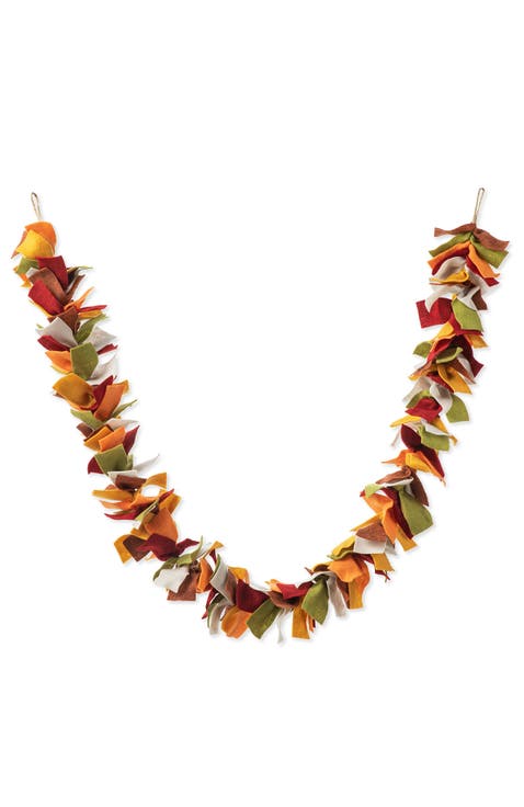 6ft Fall Multi Color Felt  Garland
