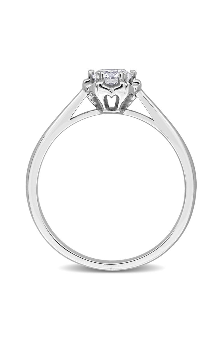 Julianna B. 3/8 ctw Lab-Grown Diamond Engagement Ring 18k, Alternate, color, White Gold