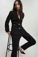Karen Millen Petite Military Single Breasted Blazer