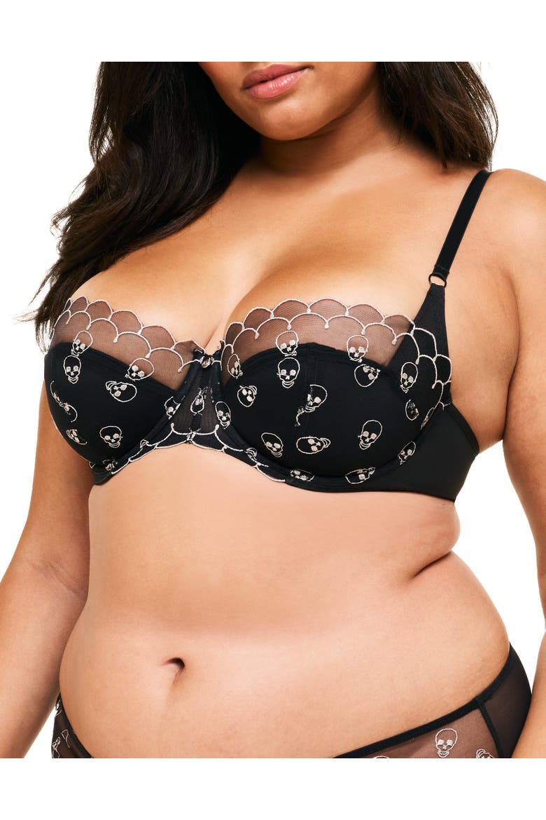 Bettie Contour Balconette Bra, Alternate, color, Dark Grey