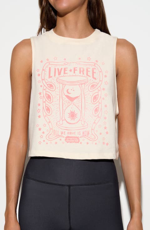 Live Free Spirit Crop Tank