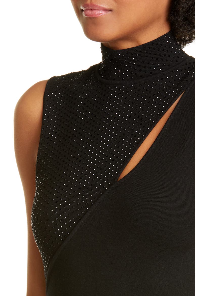 Abbi Embellished Top, Alternate, color, BLACK/ BLACK