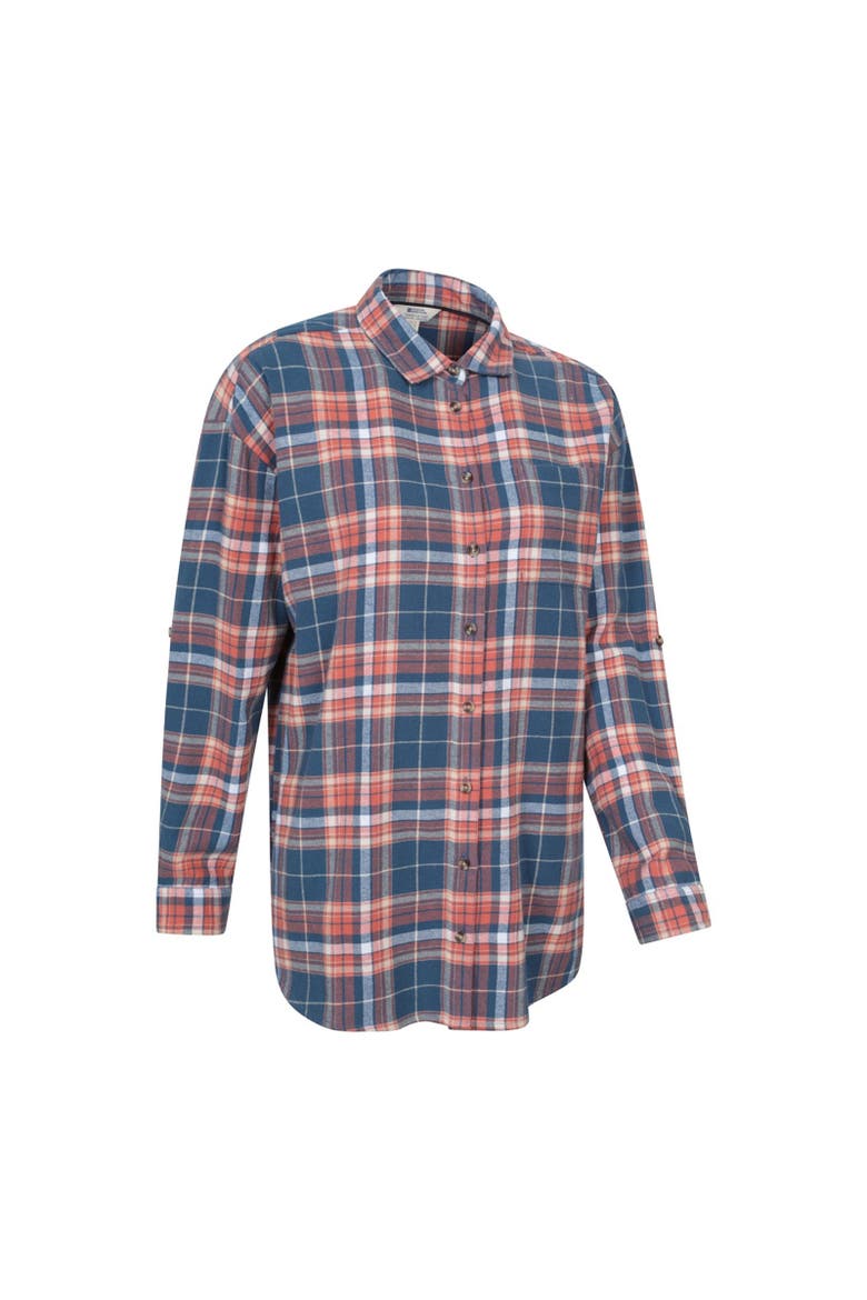 Elm Flannel Relaxed Fit Long-Sleeved Shirt, Alternate, color, Navy