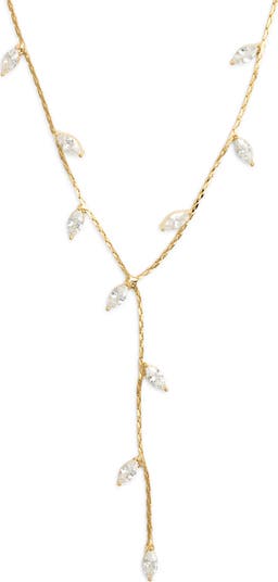 Marquise Cut Cubic Zirconia Y-Necklace