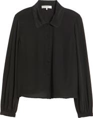 FRAME Prim Silk Button-Up Shirt