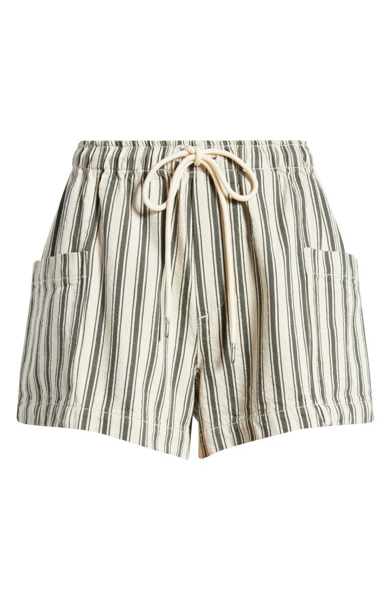 rag & bone Emery Cotton Blend Drawstring Shorts, Alternate, color, 