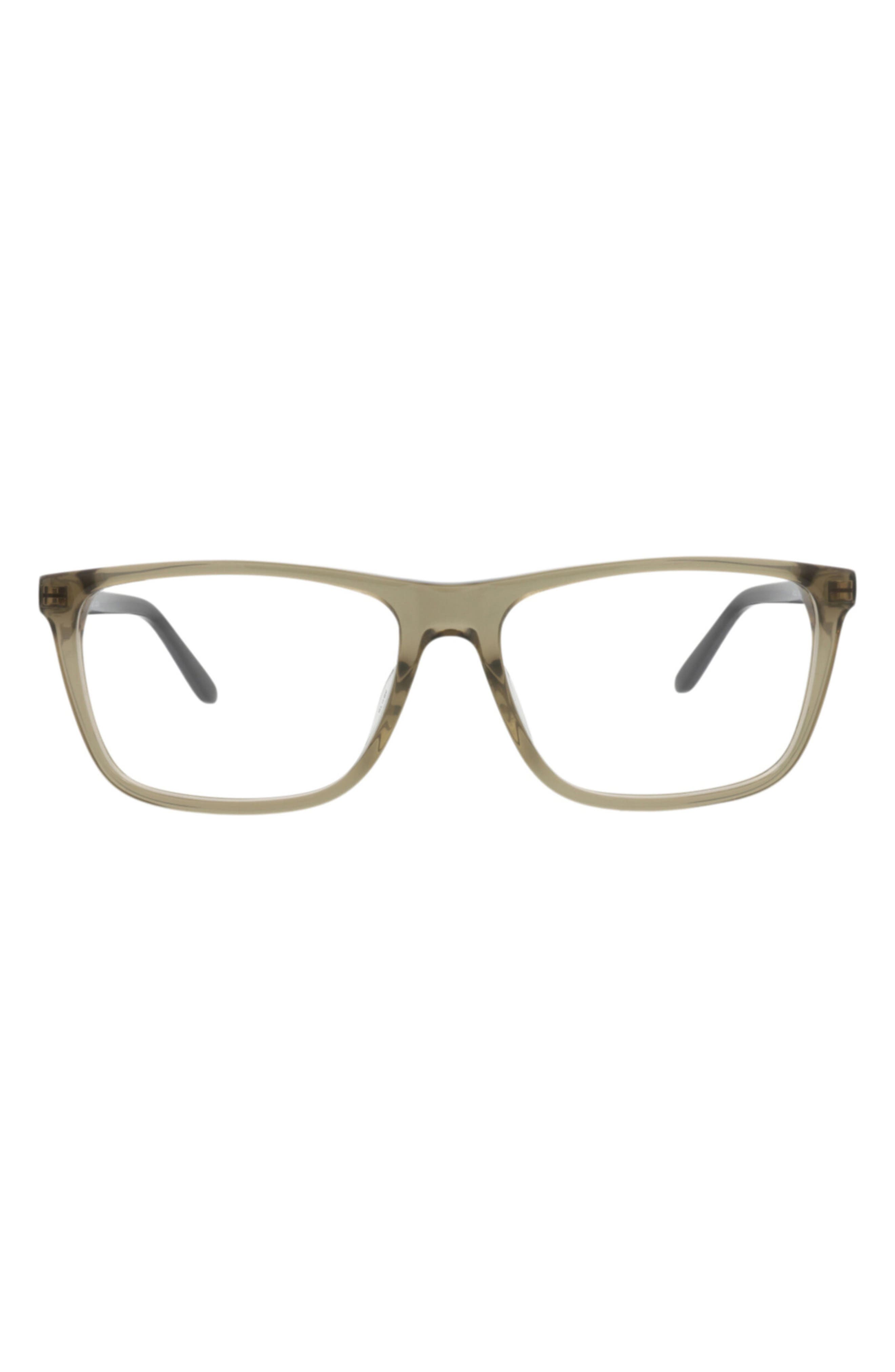 McQueen 56mm Rectangular Optical Glasses