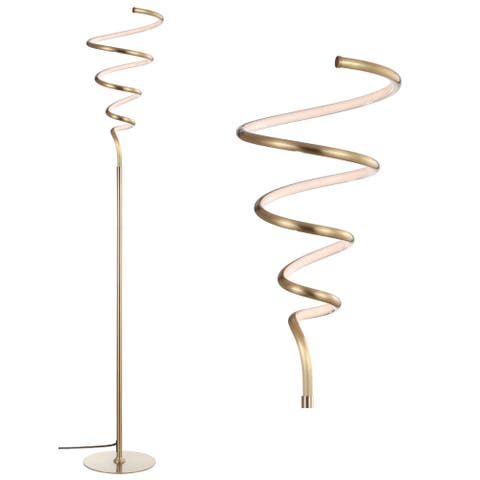 Scribble 60.5" Modern Dimmable Metal Integrated LED Floor Lamp