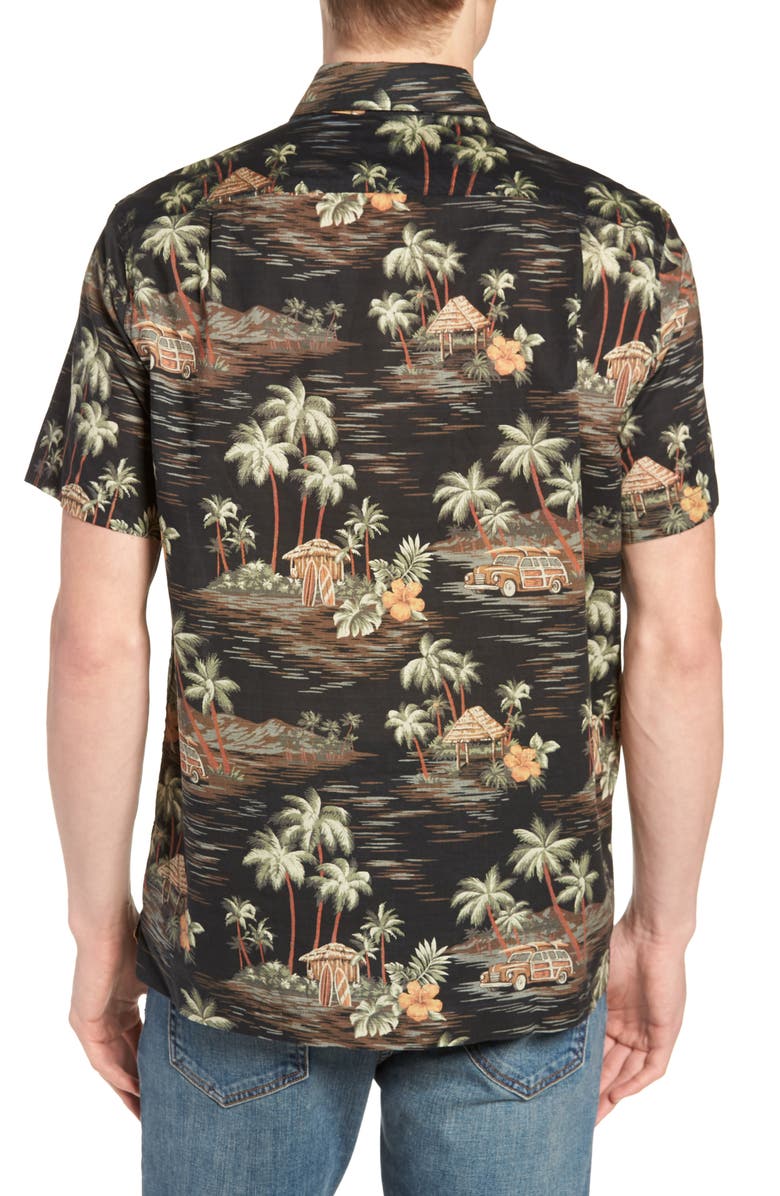 J.Crew Wallace & Barnes Regular Fit Tropical Print Sport Shirt, Alternate, color, 