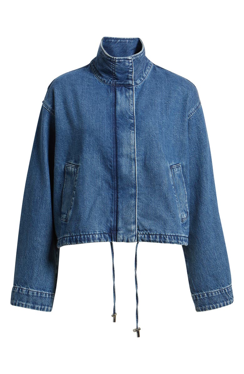 Madewell Denim Crop Field Jacket, Main, color, Clean Birkdale