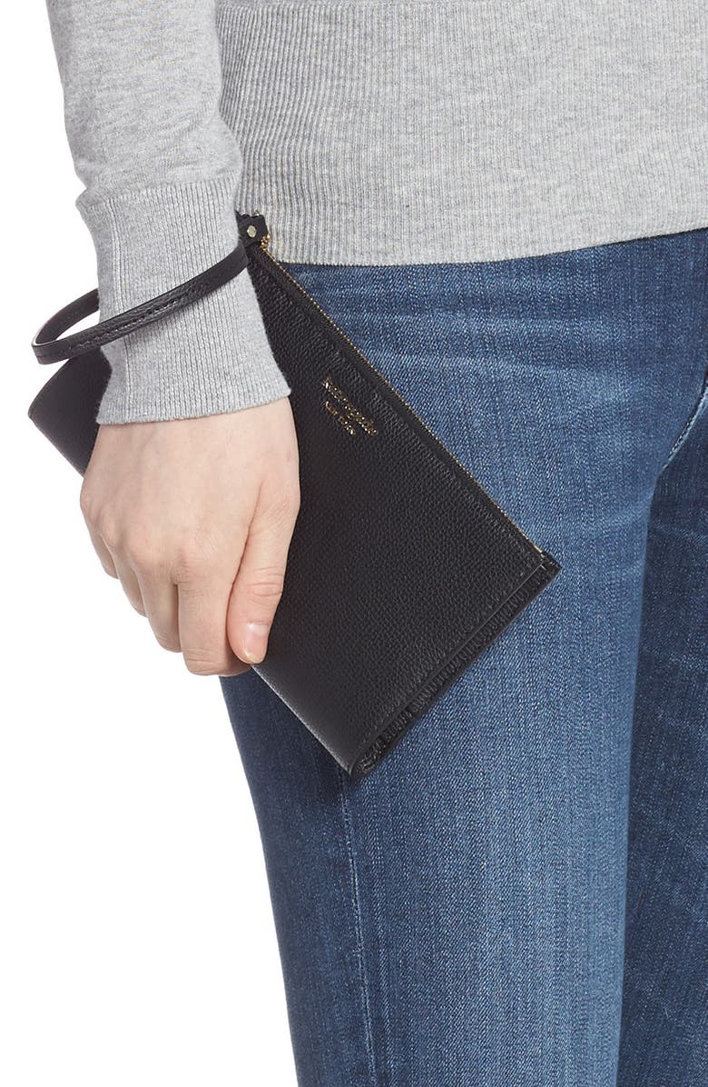 Kate Spade New York large sylvia leather wristlet, Alternate, color,