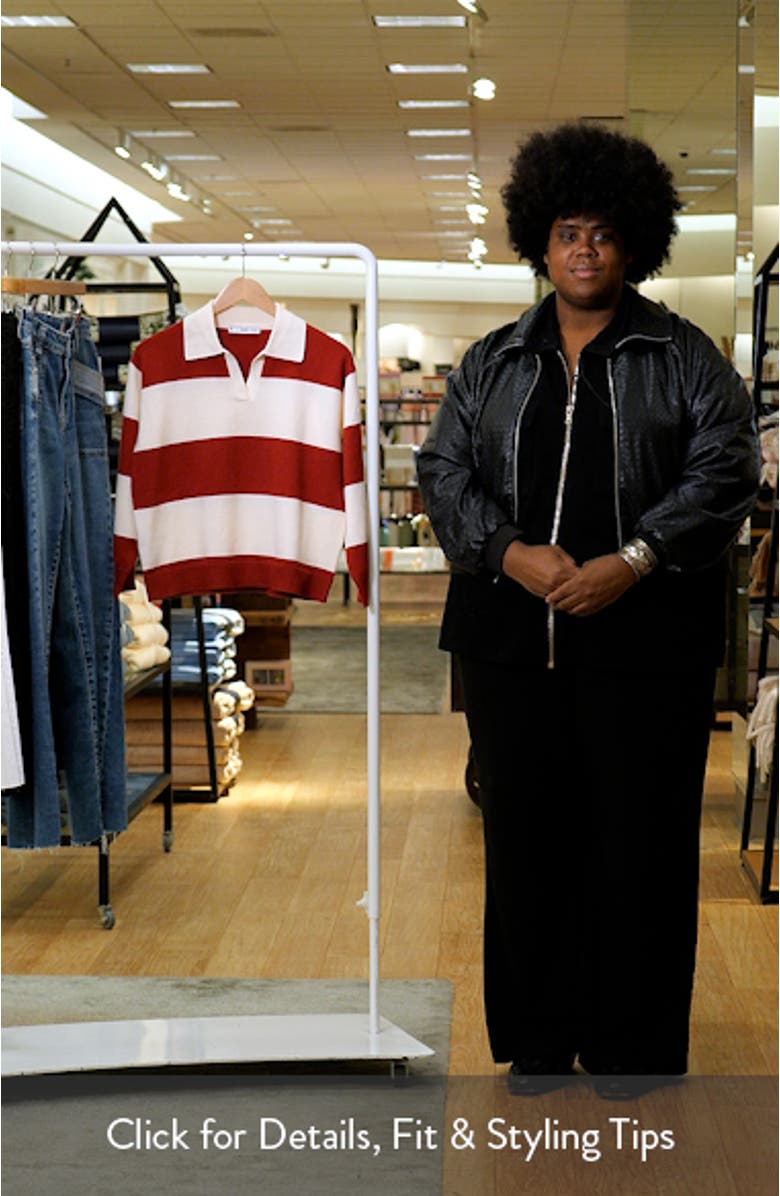 Stripe Polo Sweater, sales video thumbnail