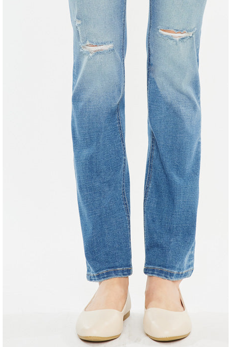 Diana Essentials High Rise Slim Straight Jeans, Alternate, color, Medium Wash