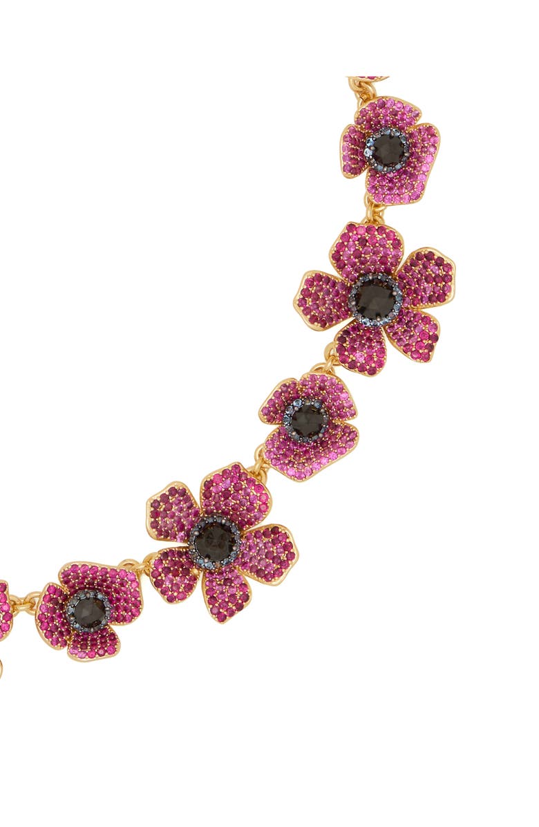 Kate Spade New York poppy power statement necklace, Alternate, color, Pink Multi