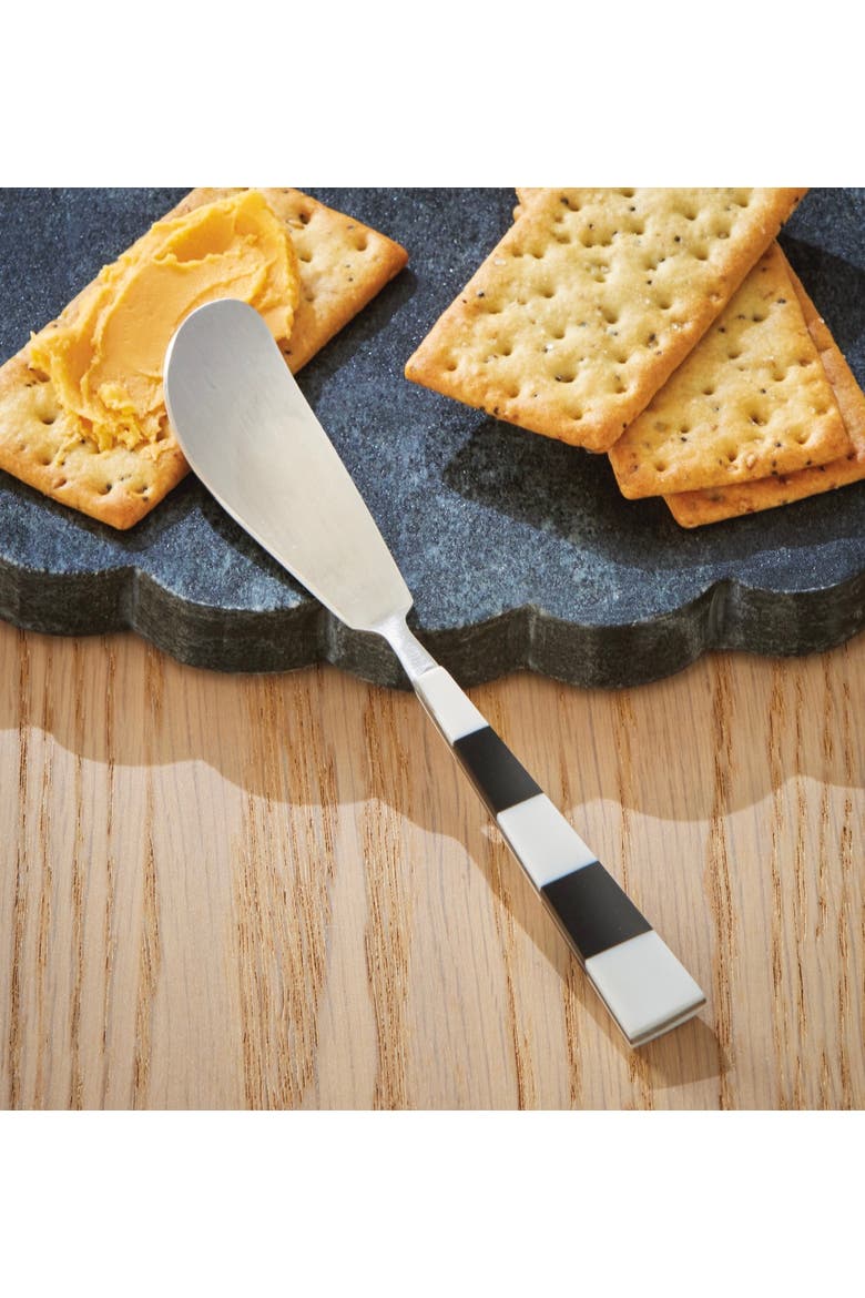 Clark Resin Spreader Serving Utensil Black Multi Stainless Steel Resin 6.5 in, Alternate, color, Black