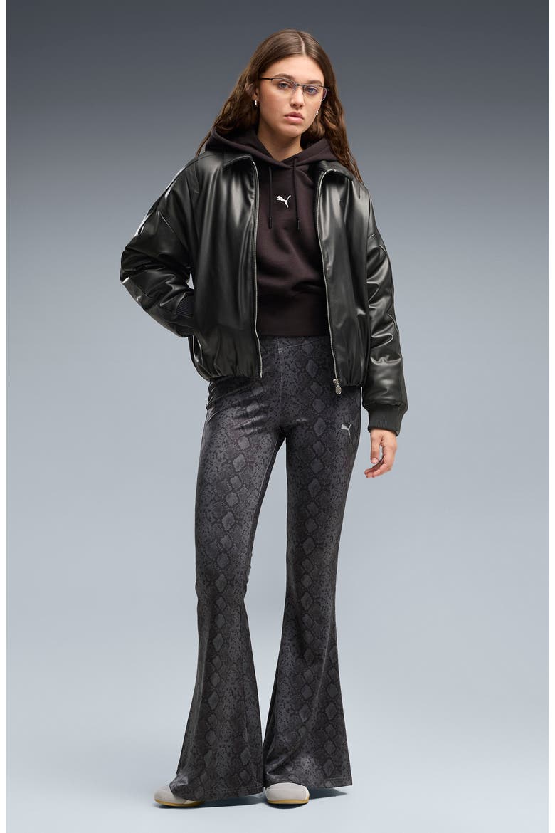 Snake Pack Flare Leggings, Alternate, color, PUMA BLACK