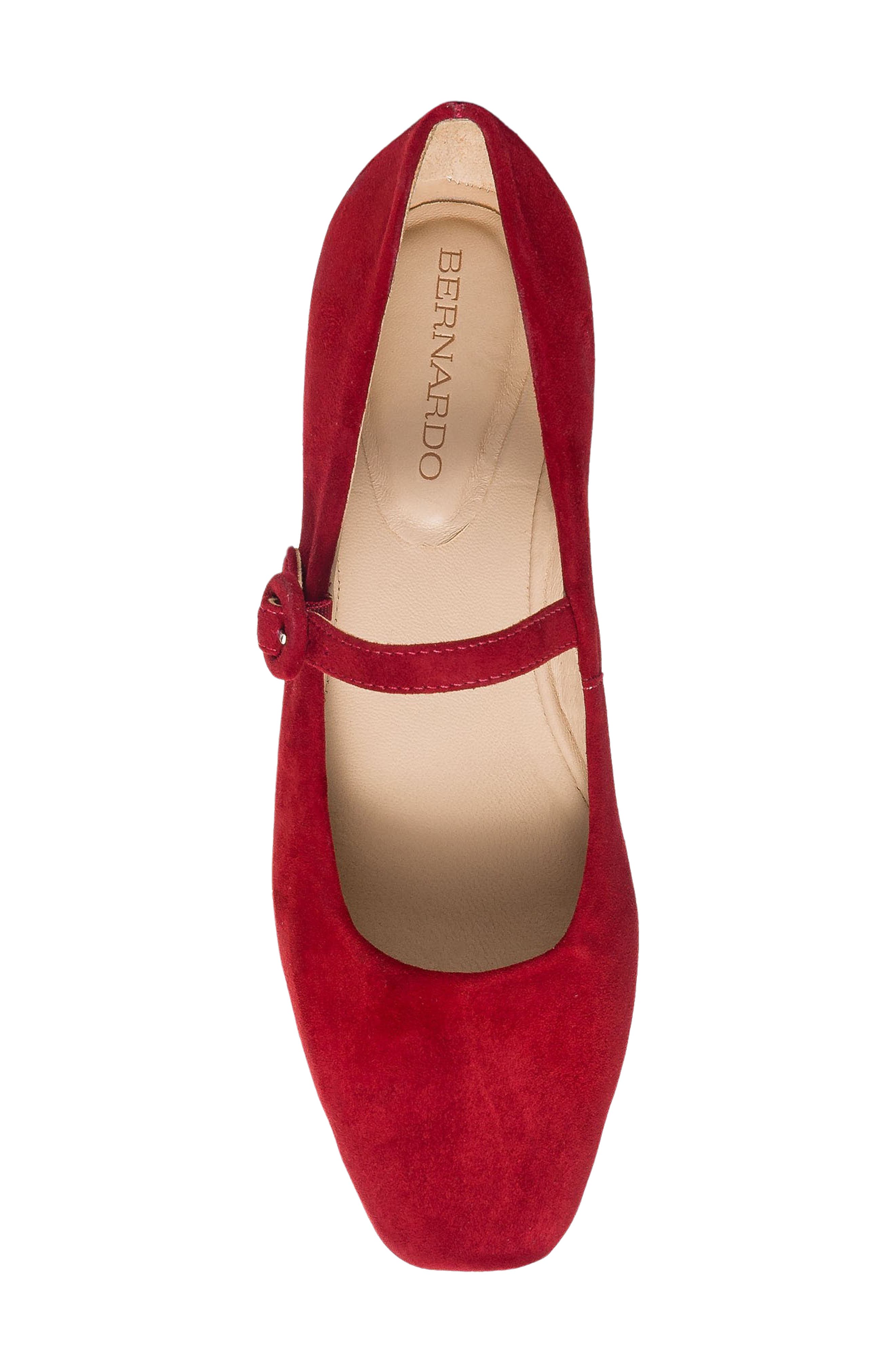 Bernardo Footwear Gabriela Mary Jane, Alternate, color, Dark Red