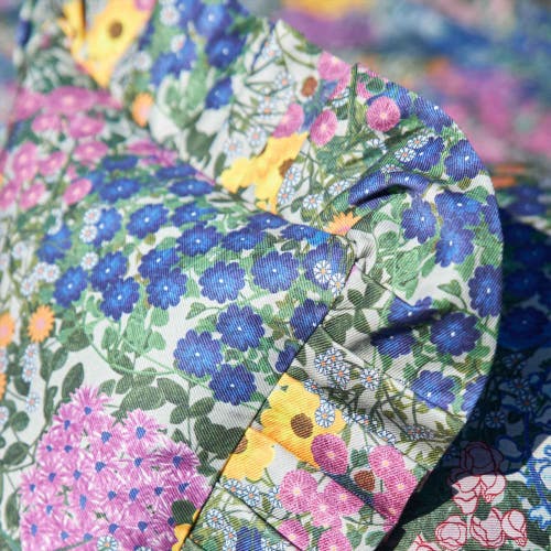 Sophie Williamson Design Ruffled Pillow Cover Pré Fleuri In Blue