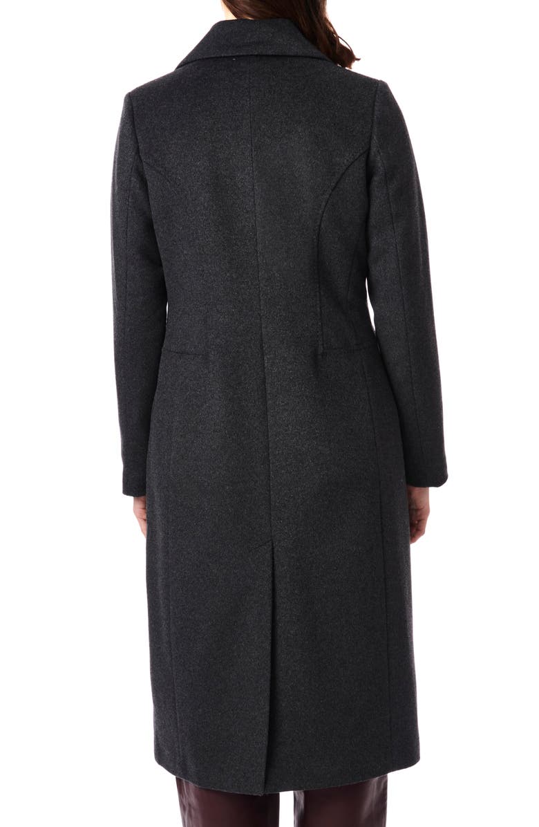 Bernardo Tailored Wool Blend Coat, Alternate, color,