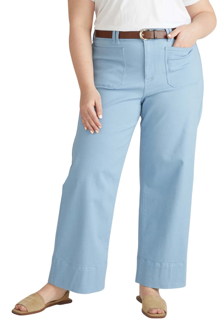 Claudia Wide Leg Jeans, Main, color, PALE BLUE