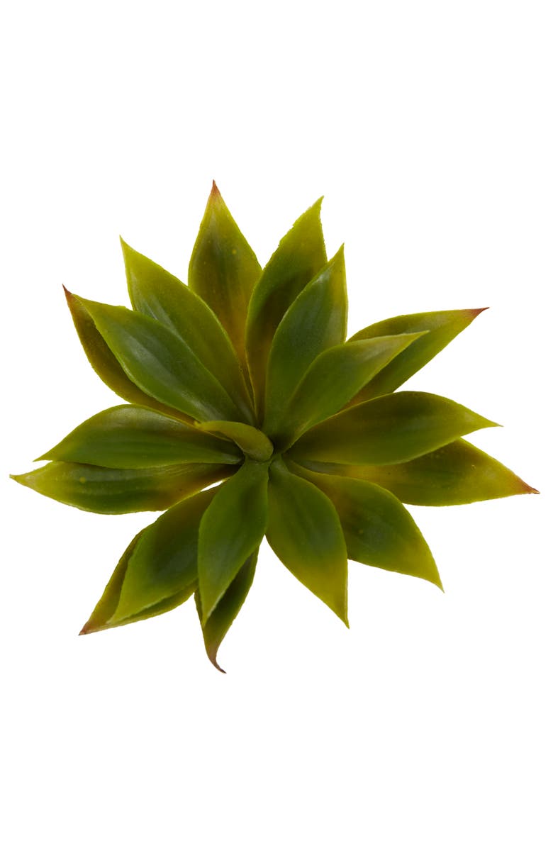 NEARLY NATURAL 5-in Mini Agave w/19 Lvs, Alternate, color, Green