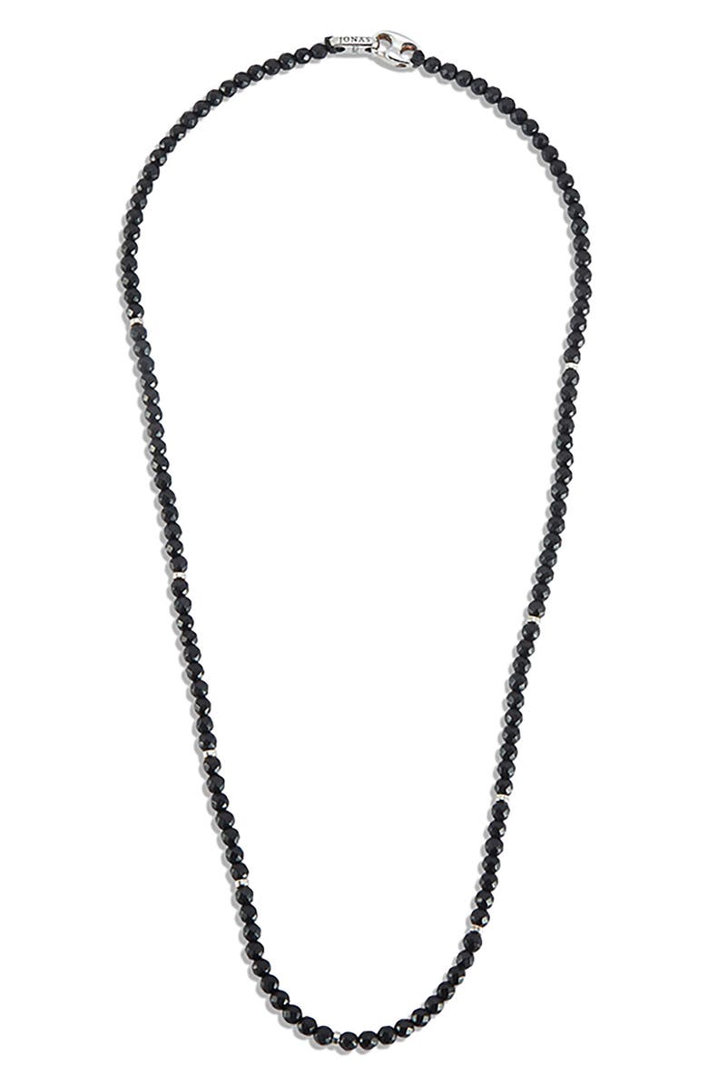 Jonas Studio Men's Onyx Necklace, Main, color, Jet