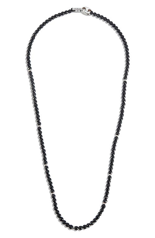 Jonas Studio Men's Onyx Necklace in Jet 