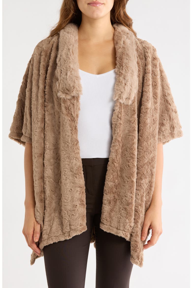 Diamond Pointelle Poncho, Main, color, TAUPE