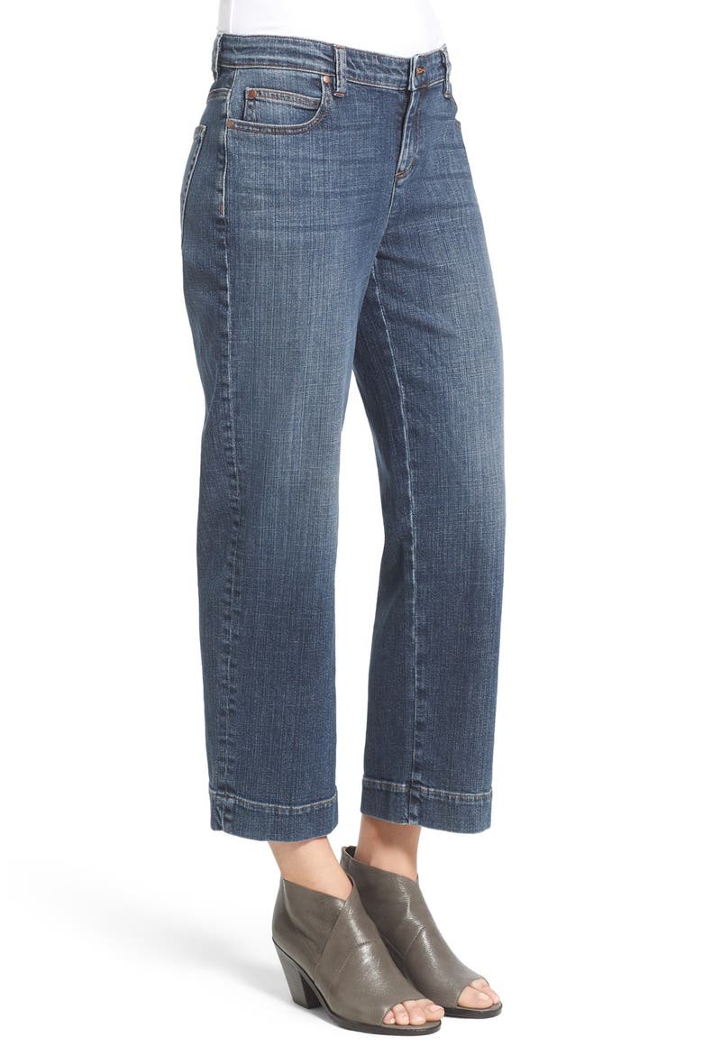 Stretch Crop Straight Leg Jeans, Alternate, color, MAGIN