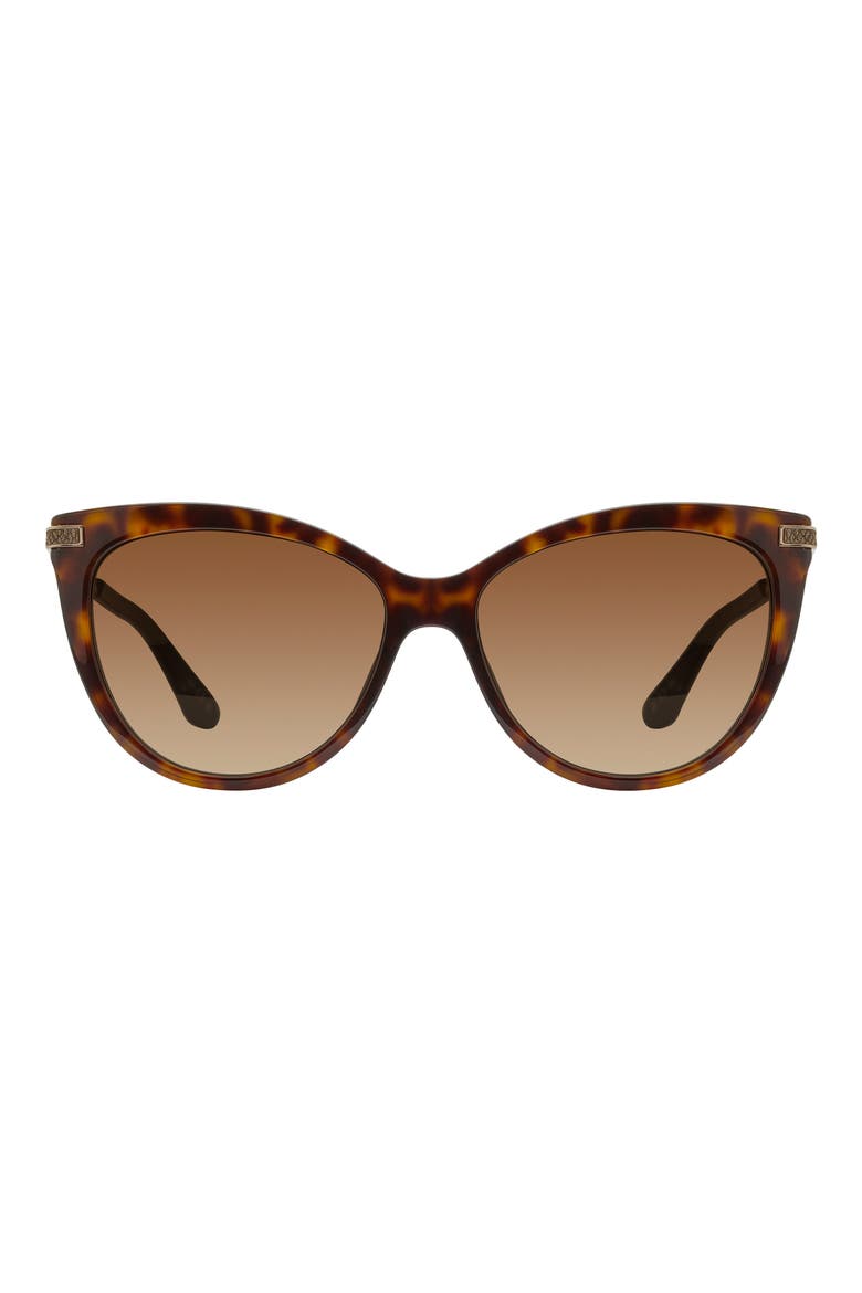 57mm Gradient Butterfly Sunglasses, Main, color, HAVANA