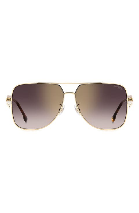 63mm Oversize Square Sunglasses