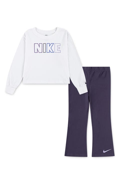Kids' Femme Pop Pullover Sweater & Flare Pants Set (Little Kid)