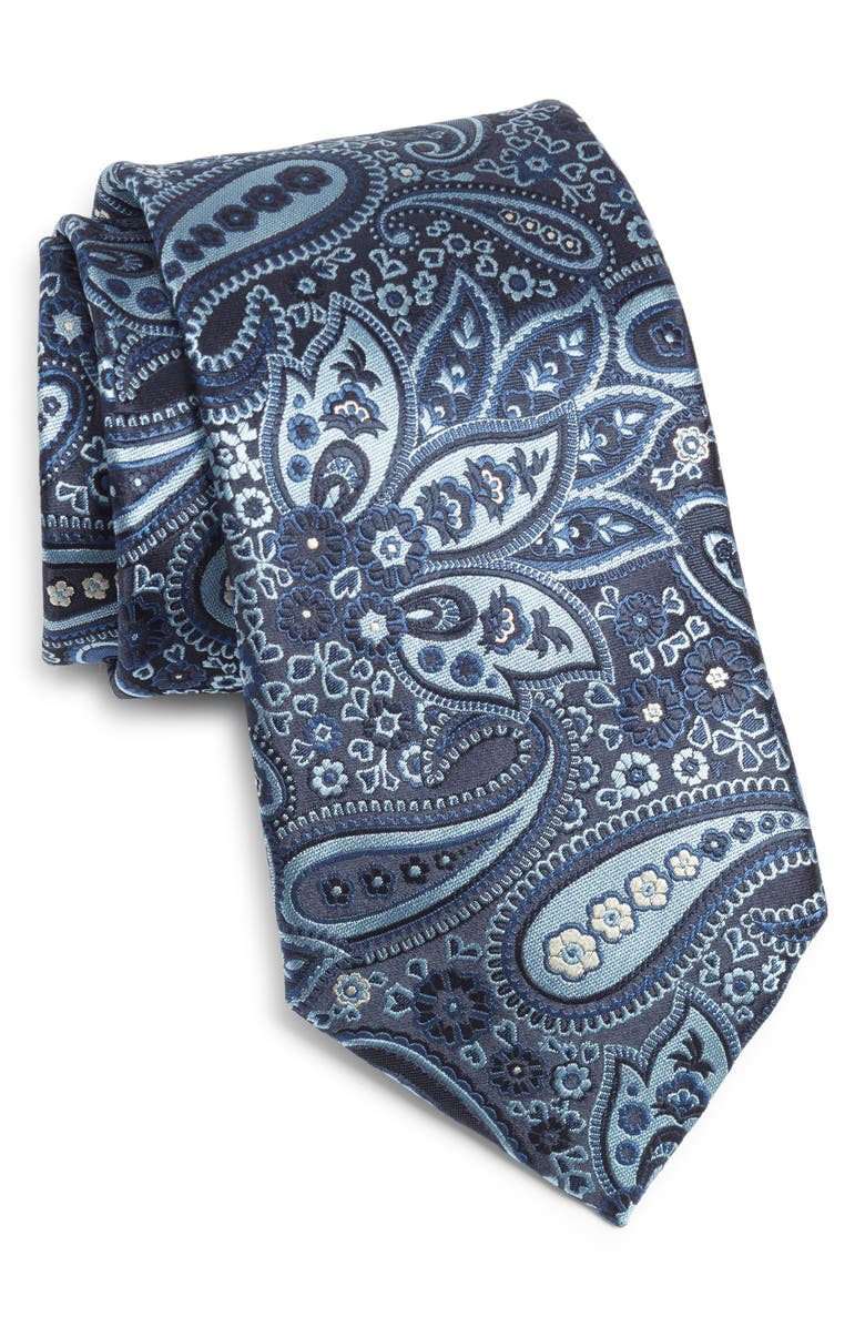 ZEGNA Silk Tie, Main, color, 